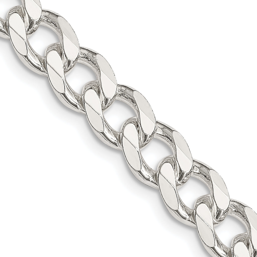 Sterling Silver 8.3mm Curb Chain