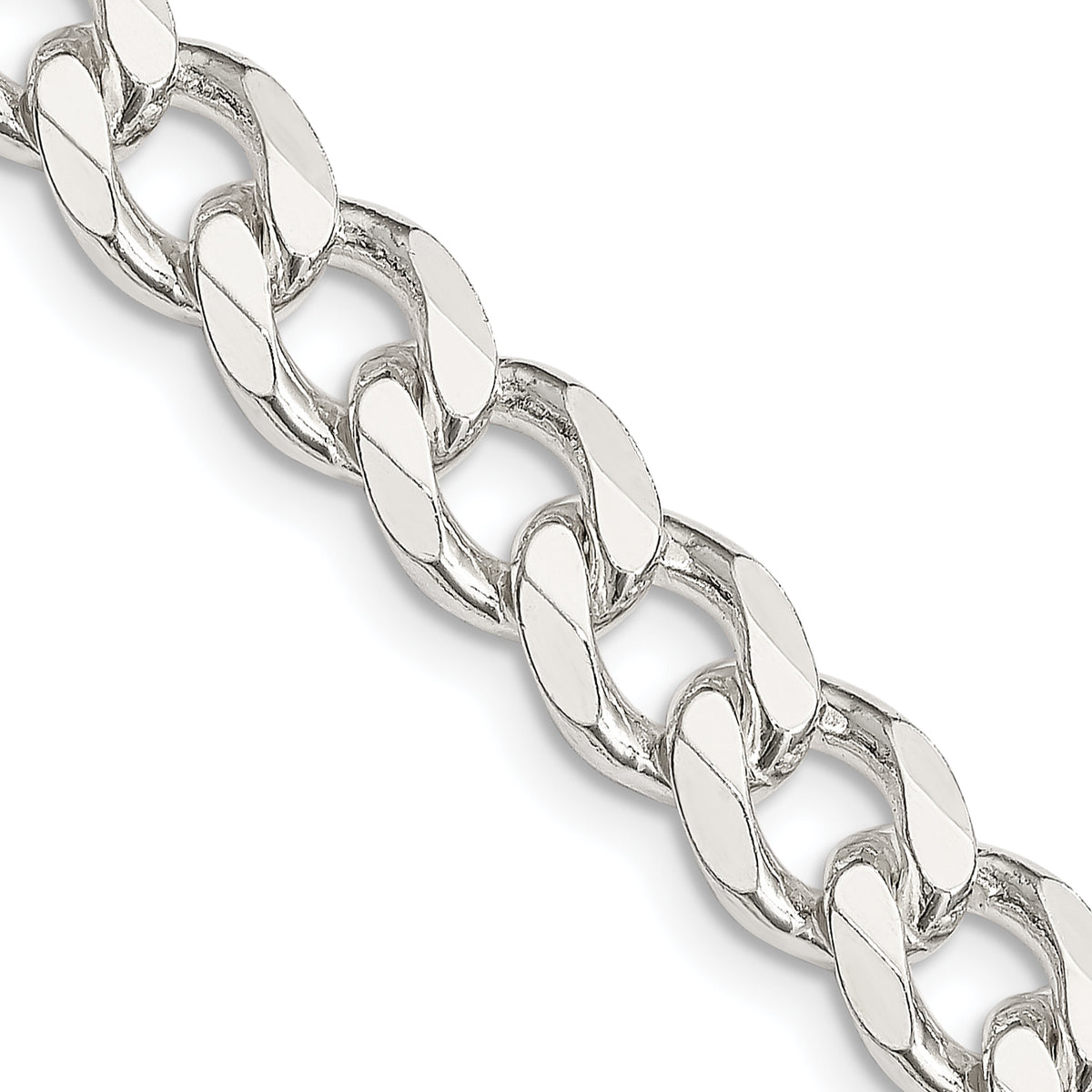 Sterling Silver 8.3mm Curb Chain