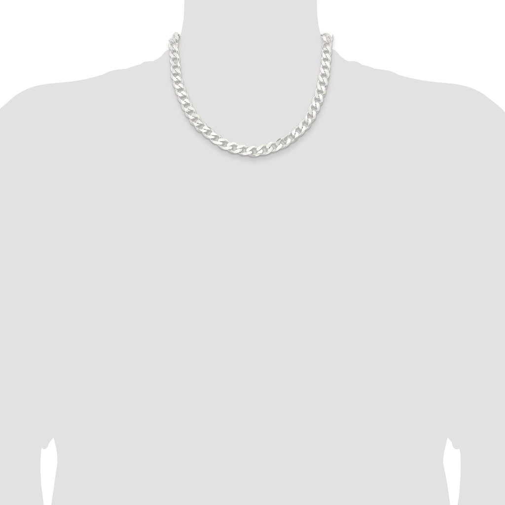 Sterling Silver 9.3mm Curb Chain
