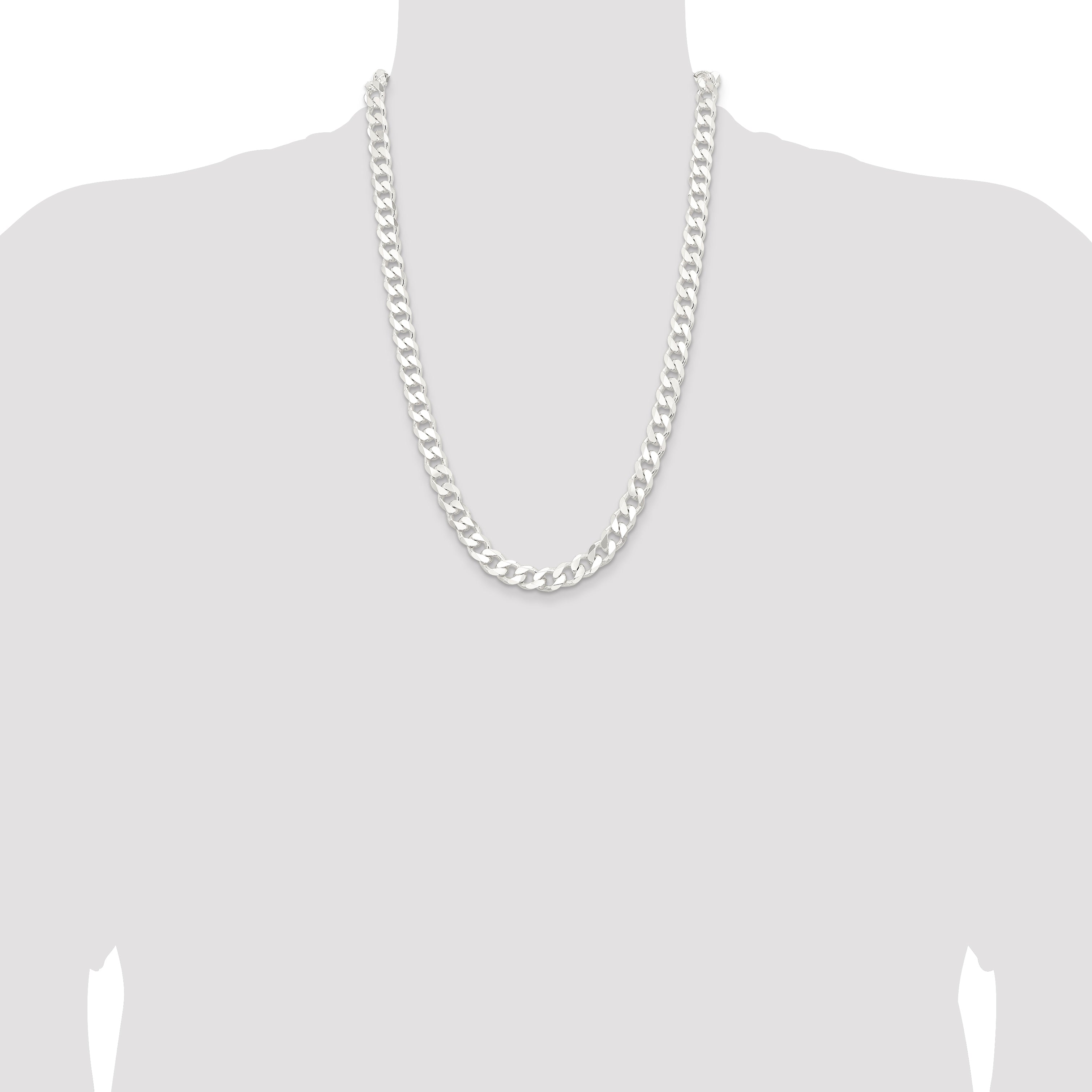 Sterling Silver 9.3mm Curb Chain