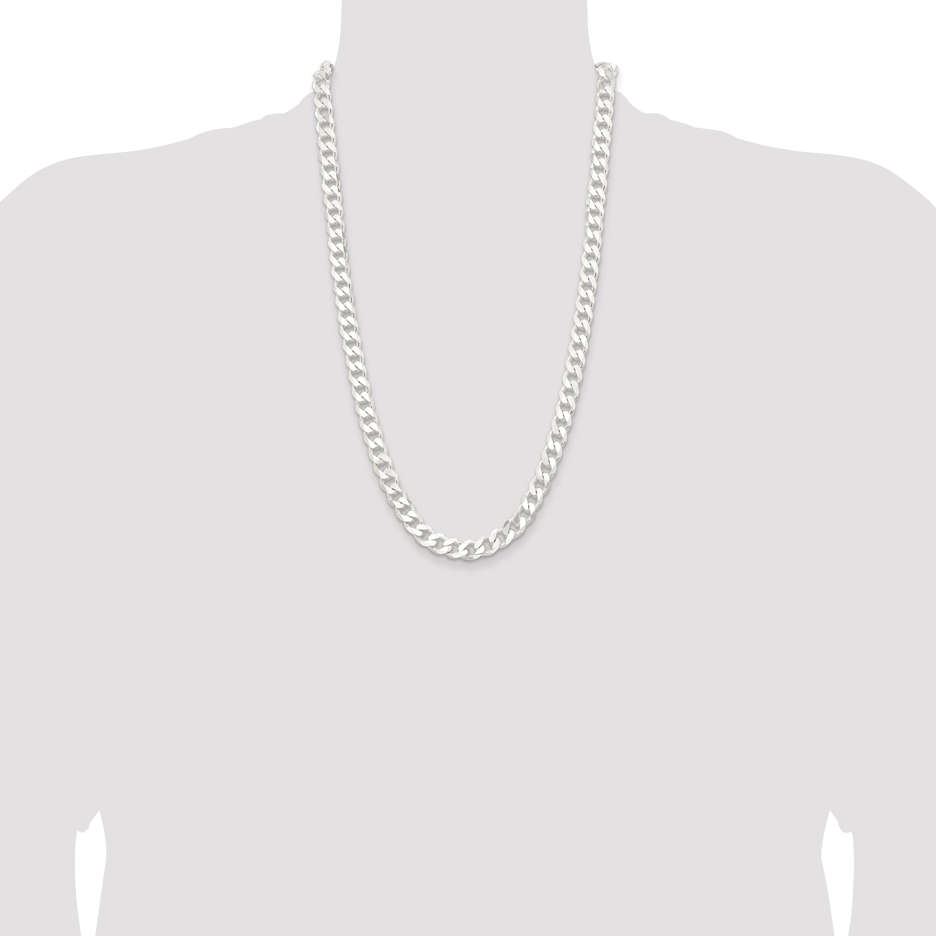 Sterling Silver 9.3mm Curb Chain