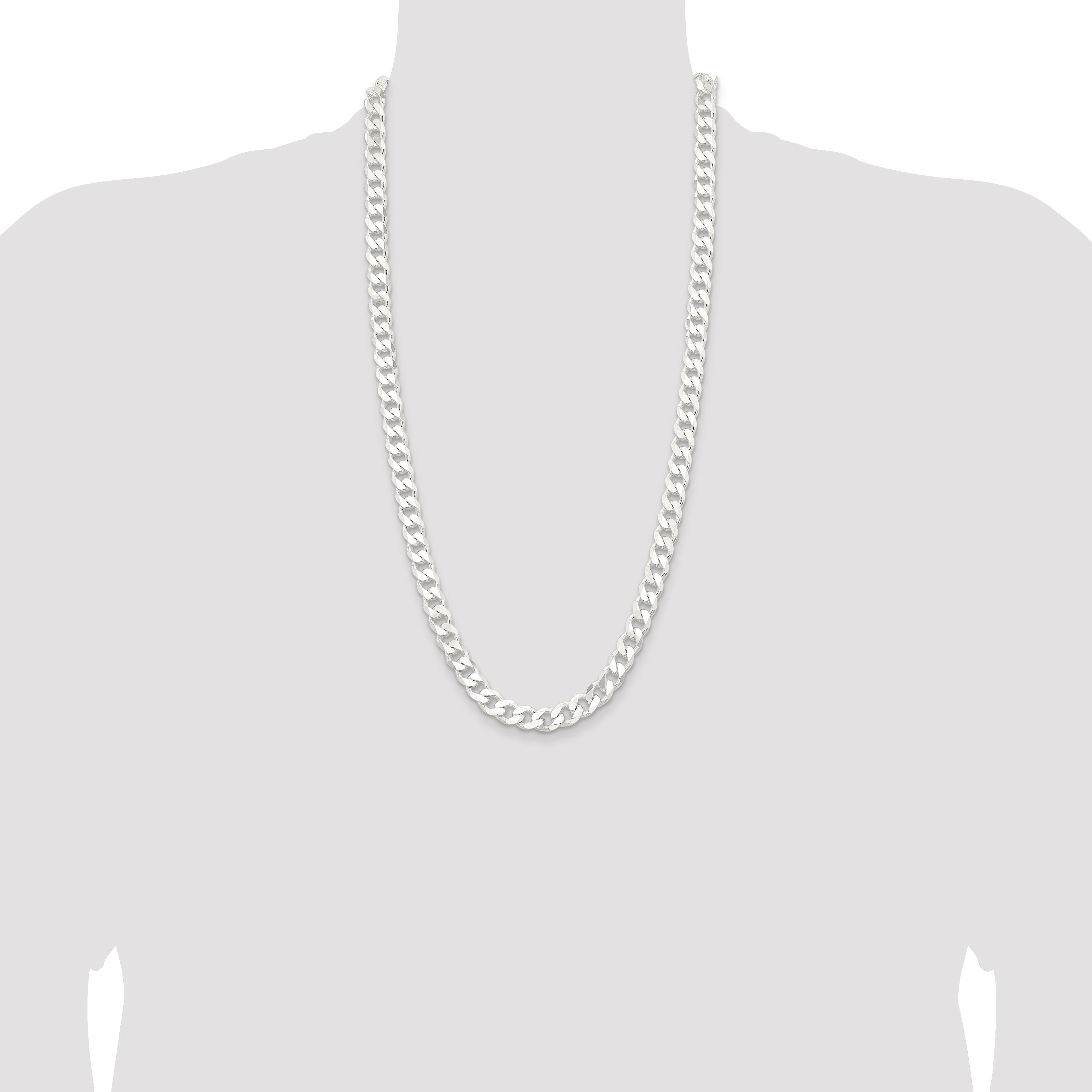 Sterling Silver 9.3mm Curb Chain