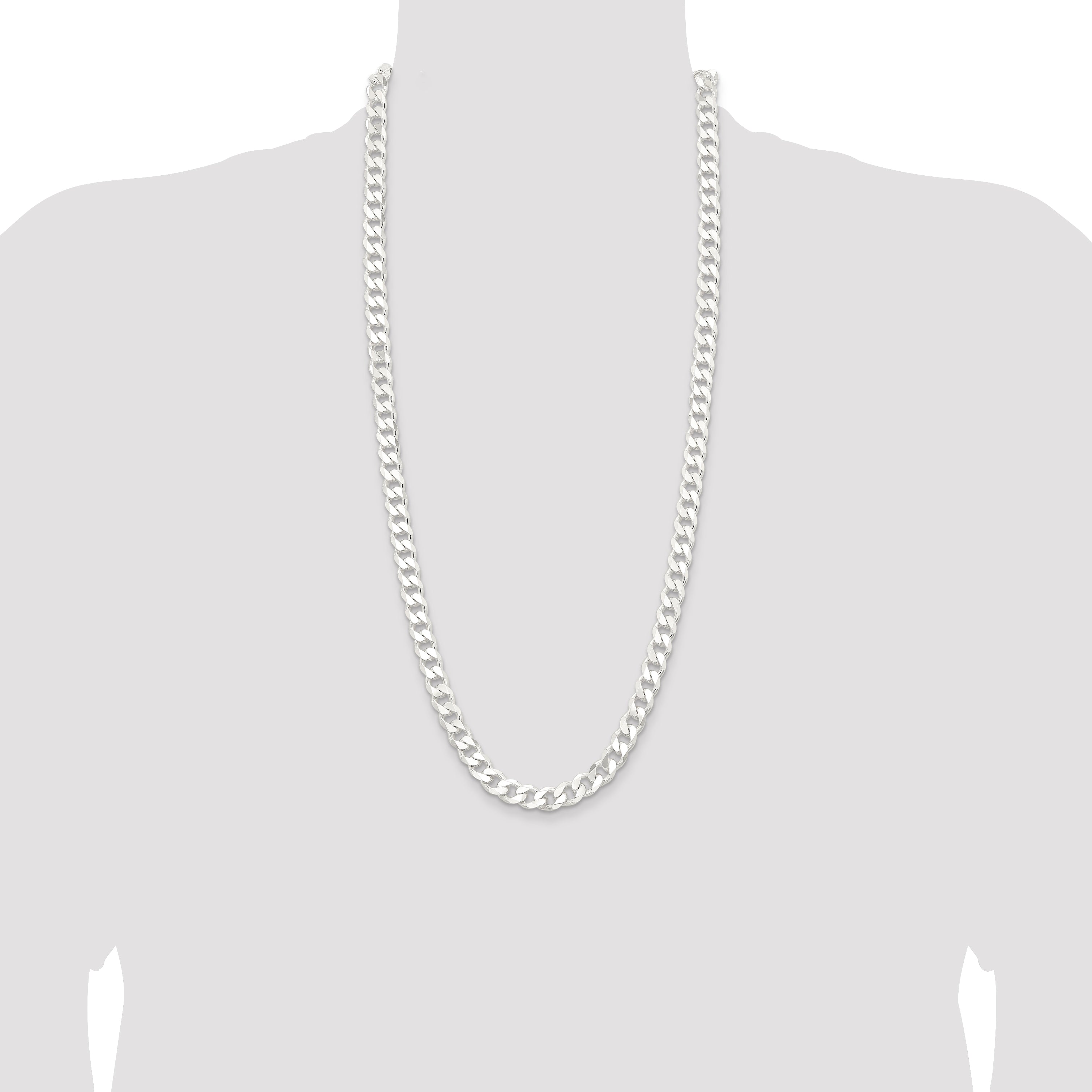 Sterling Silver 9.3mm Curb Chain