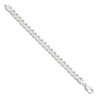 Sterling Silver Curb Chain Bracelet 9.3mm