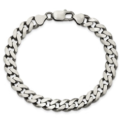 Sterling Silver Antiqued 9.3mm Curb Chain