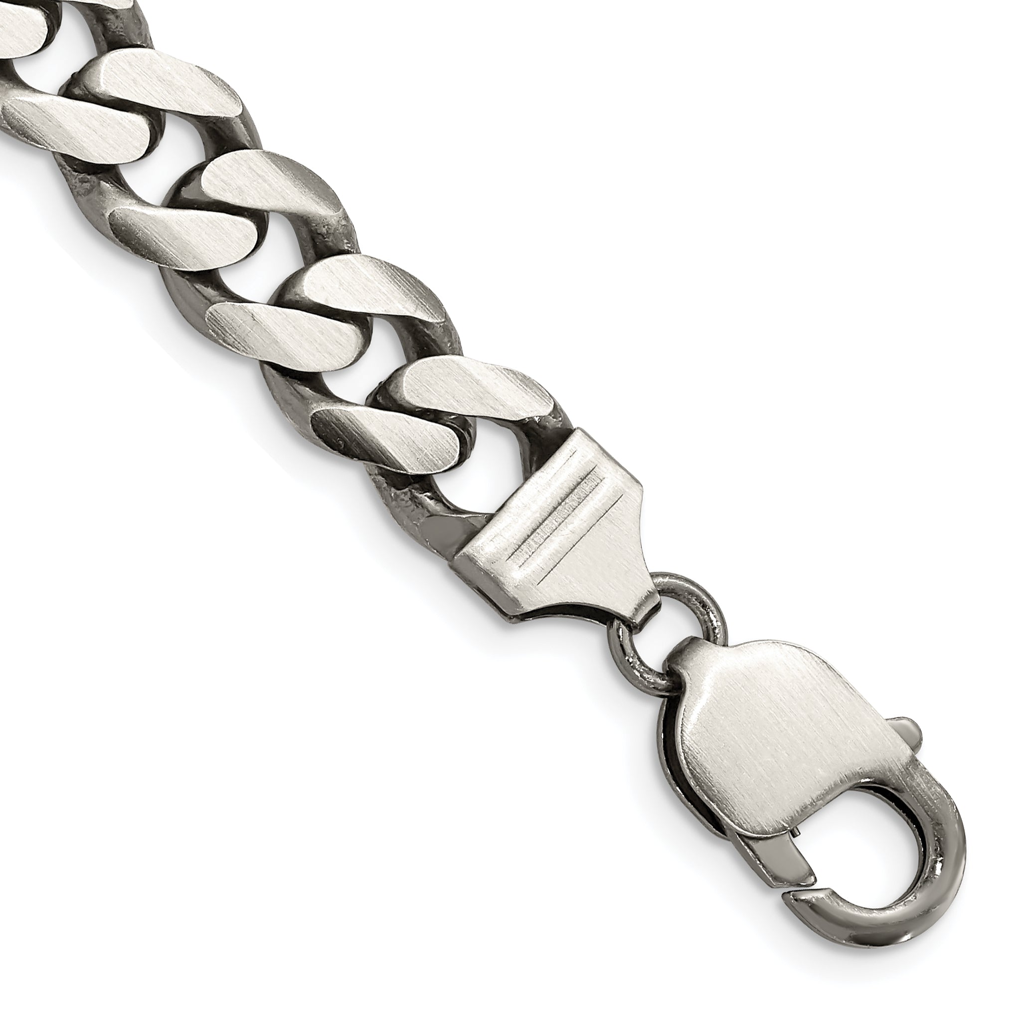 Sterling Silver Antiqued 9.3mm Curb Chain Main image