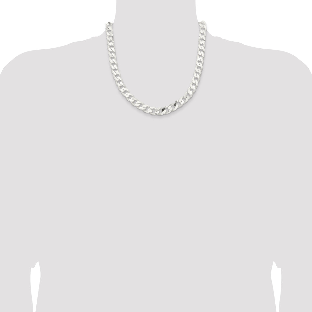 Sterling Silver 11mm Curb Chain