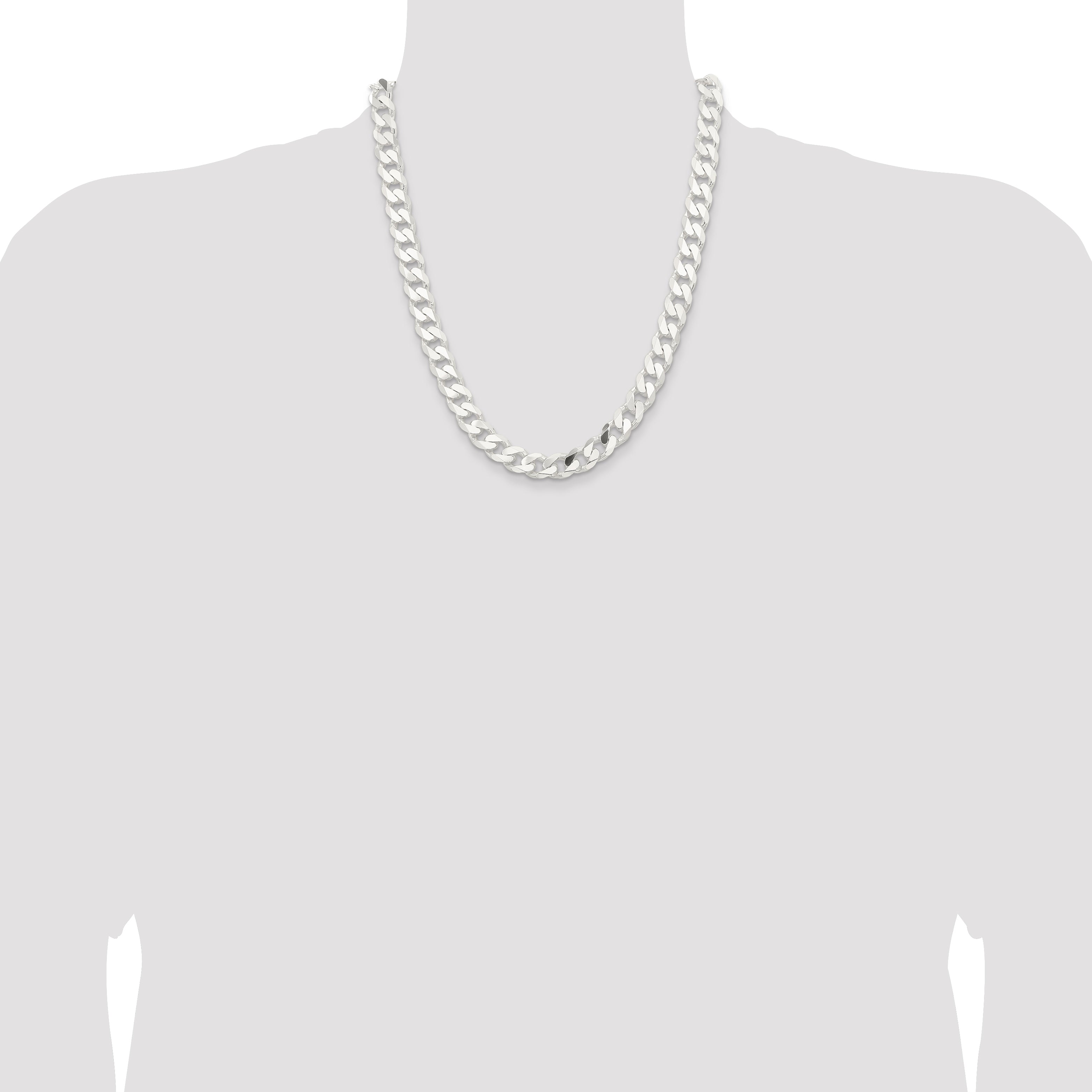 Sterling Silver 11mm Curb Chain