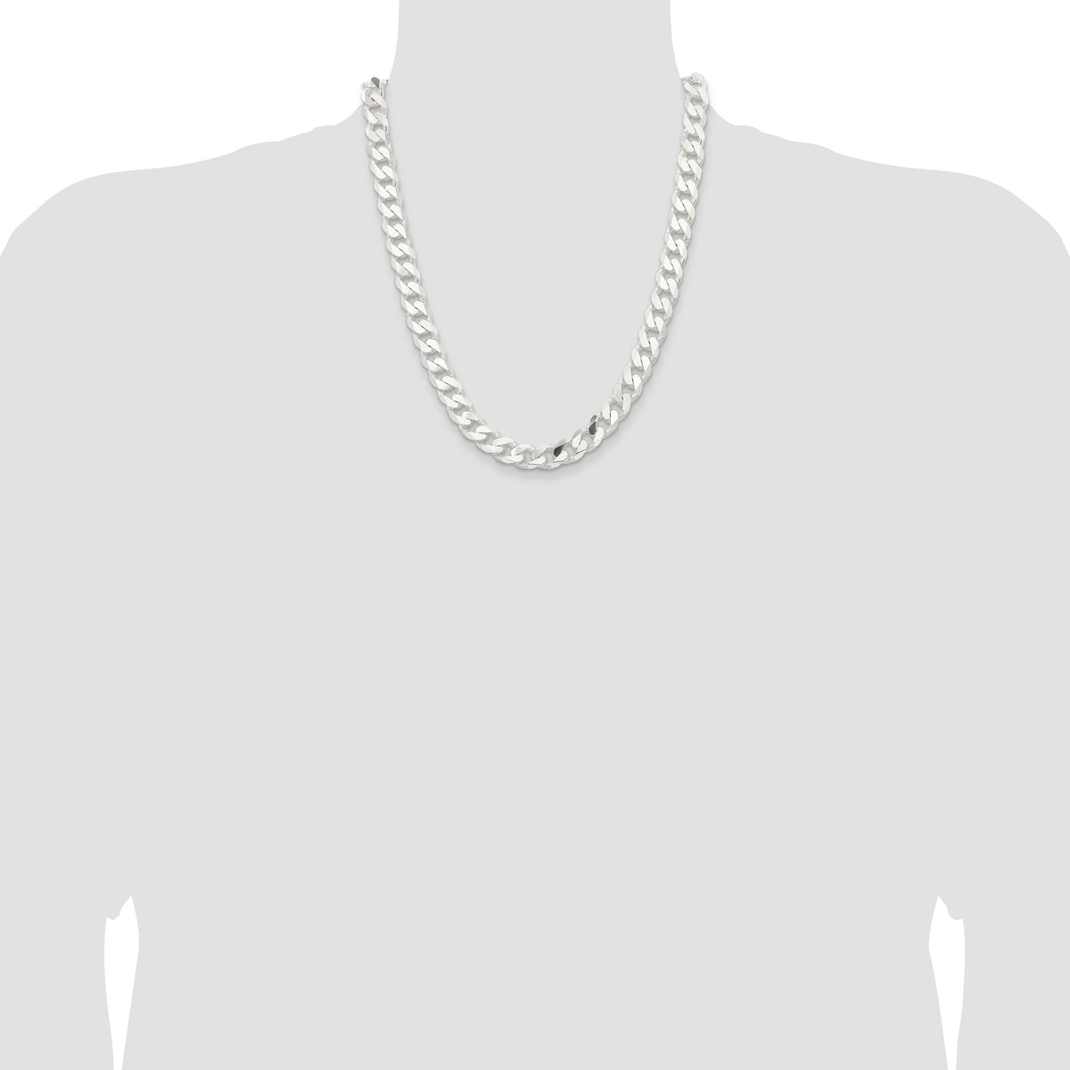 Sterling Silver 11mm Curb Chain