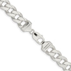 Sterling Silver Curb Chain Necklace 13mm