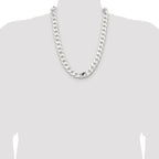 Sterling Silver 14.5mm Curb Chain