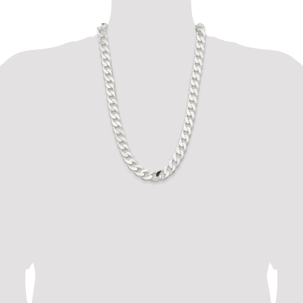 Sterling Silver 14.5mm Curb Chain