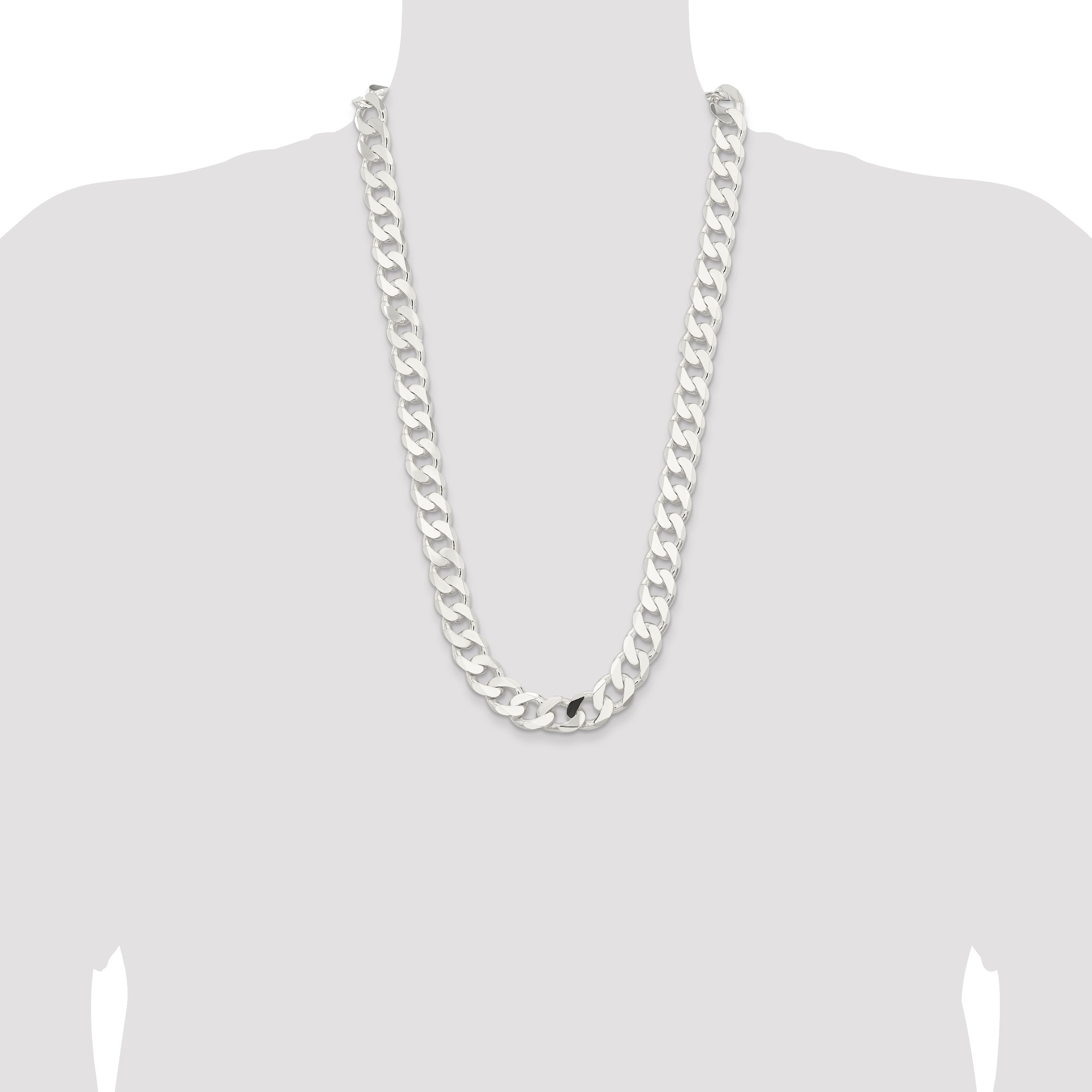 Sterling Silver 14.5mm Curb Chain