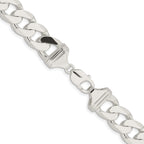 Sterling Silver Rhodium-plated 14.5mm Curb Chain