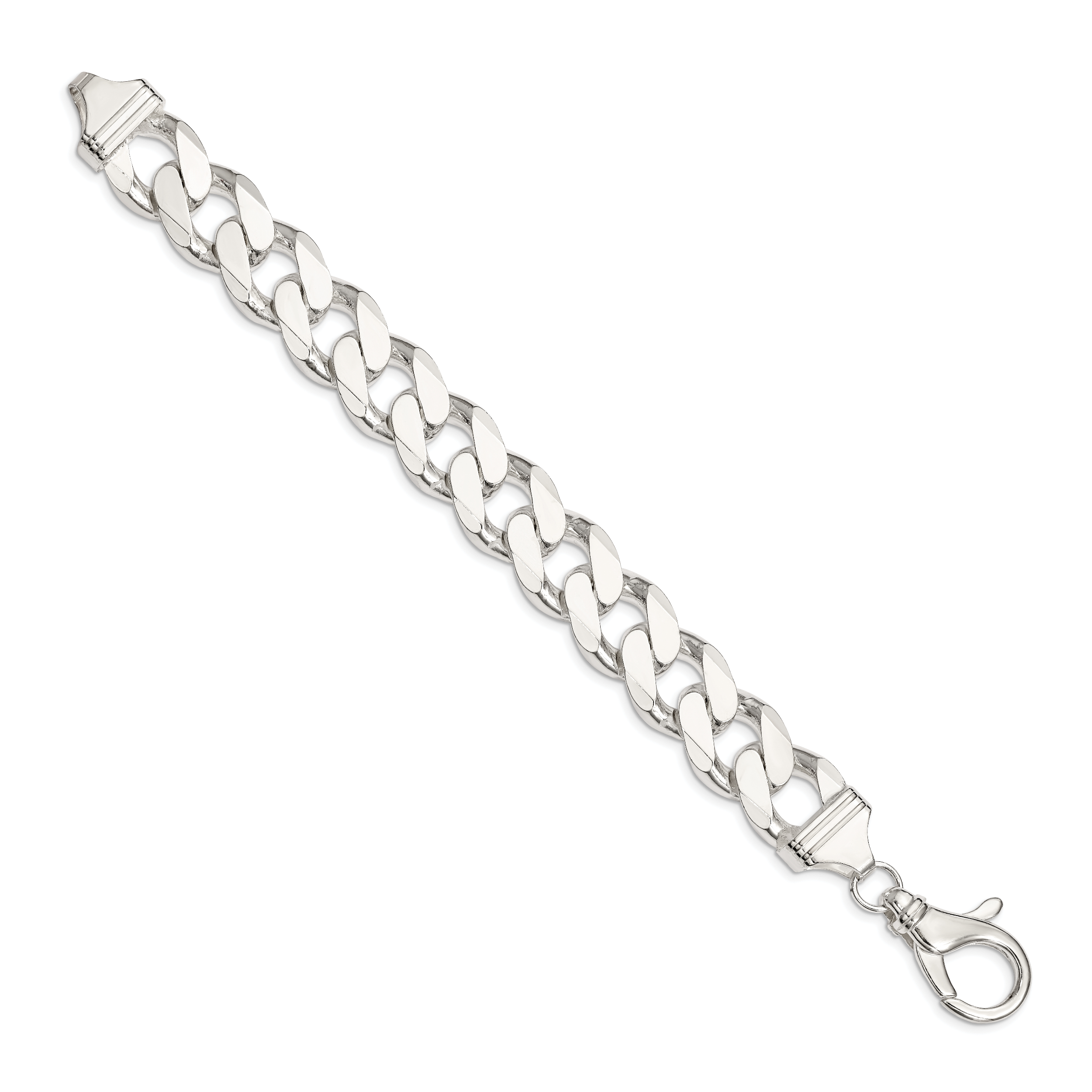 Sterling Silver 16.25mm Curb Chain Secondary image