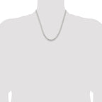 Sterling Silver 4.5mm Concave Beveled Curb Chain
