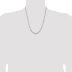 Sterling Silver 4.5mm Concave Beveled Curb Chain