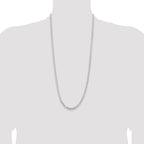 Sterling Silver 4.5mm Concave Beveled Curb Chain