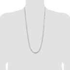 Sterling Silver 5.65mm Concave Beveled Curb Chain