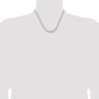 Sterling Silver 6.75mm Concave Beveled Curb Chain