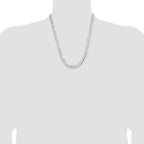 Sterling Silver 7.8mm Concave Beveled Curb Chain