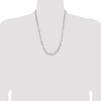 Sterling Silver 7.8mm Concave Beveled Curb Chain