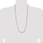 Sterling Silver 7.8mm Concave Beveled Curb Chain