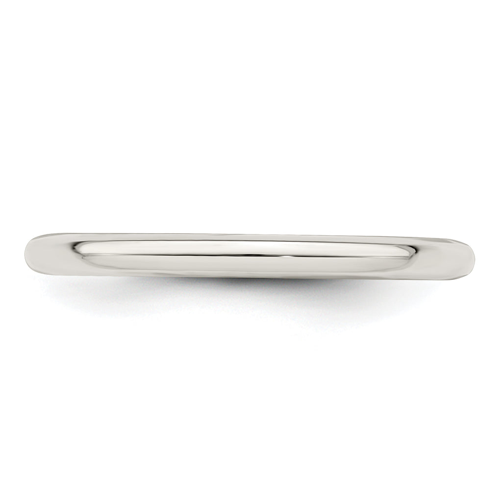 Sterling Silver 2mm Comfort Fit Band