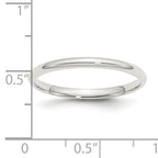 Sterling Silver 2mm Comfort Fit Band