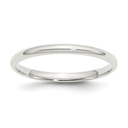 Sterling Silver 2mm Comfort Fit Band