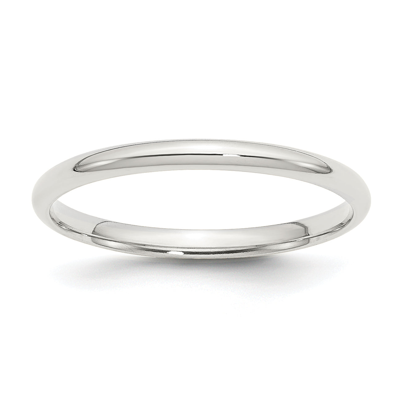 Sterling Silver 2mm Comfort Fit Band