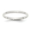 Sterling Silver 2mm Comfort Fit Band