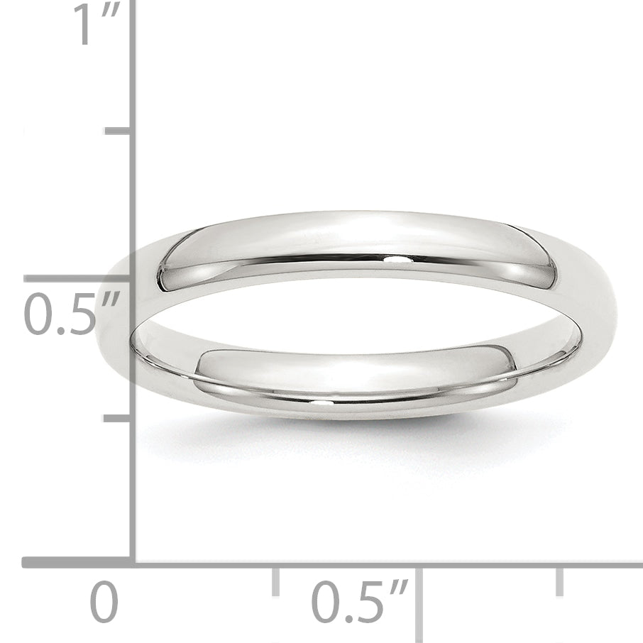 Sterling Silver 3mm Comfort Fit Band