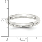 Sterling Silver 3mm Comfort Fit Band