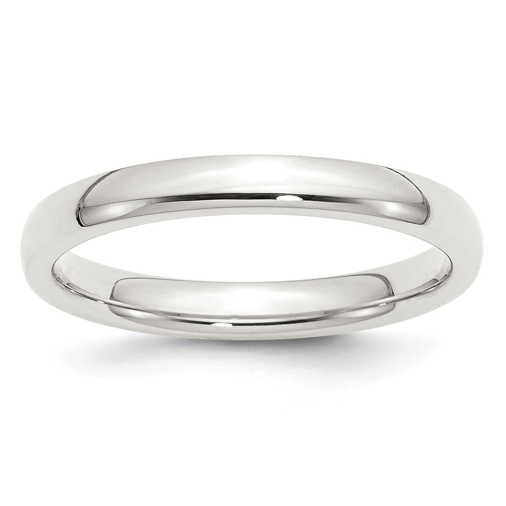Sterling Silver 3mm Comfort Fit Band