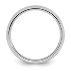 Sterling Silver Rhodium-plated 3mm Comfort Fit Size 13.5 Band
