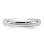 Sterling Silver Rhodium-plated 4mm Comfort Fit Band
