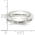 Sterling Silver 5mm Comfort Fit Band