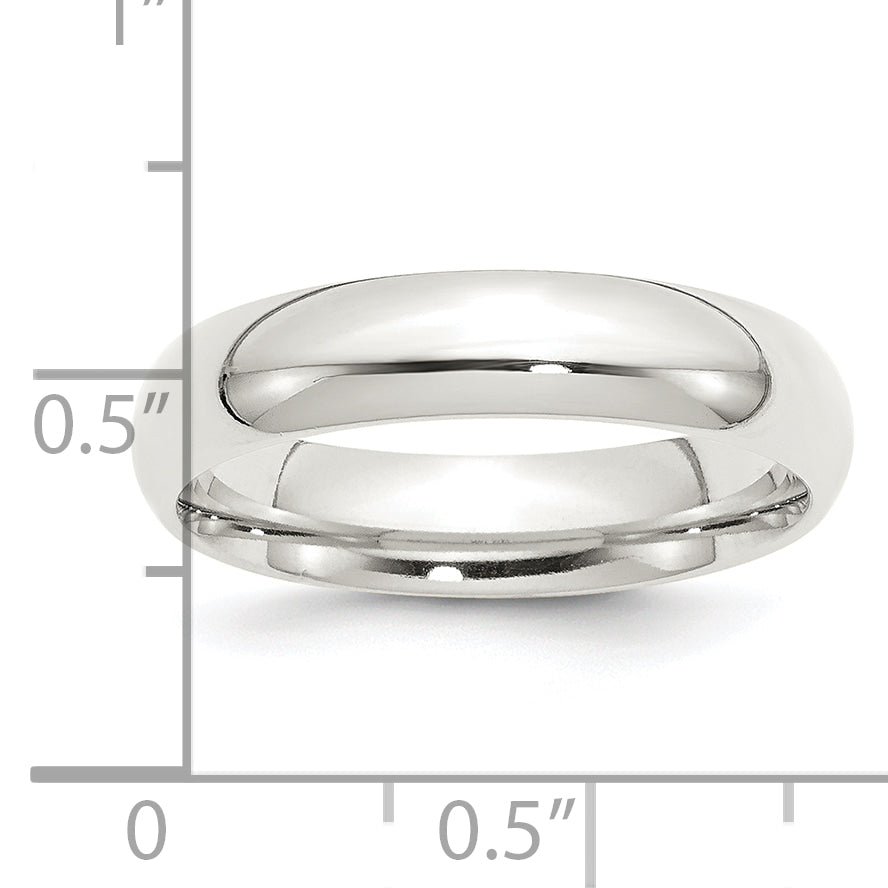 Sterling Silver 5mm Comfort Fit Band