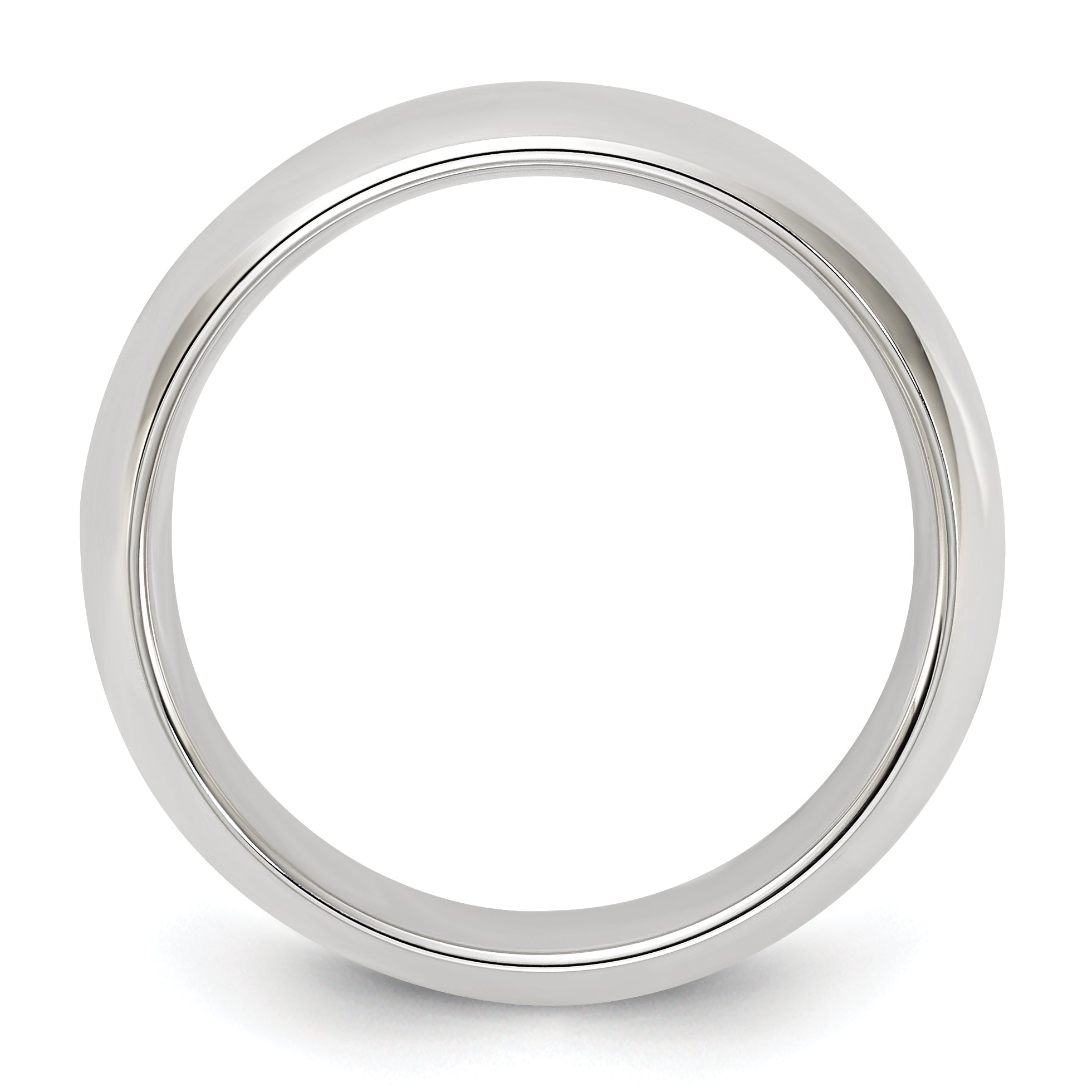 Comfort-Fit Wedding Band in Sterling Silver, 6mm Secondary image