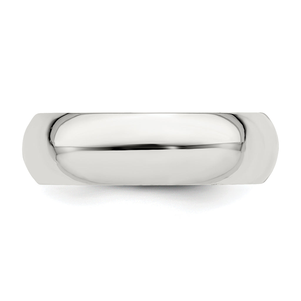Sterling Silver 6mm Comfort Fit Band