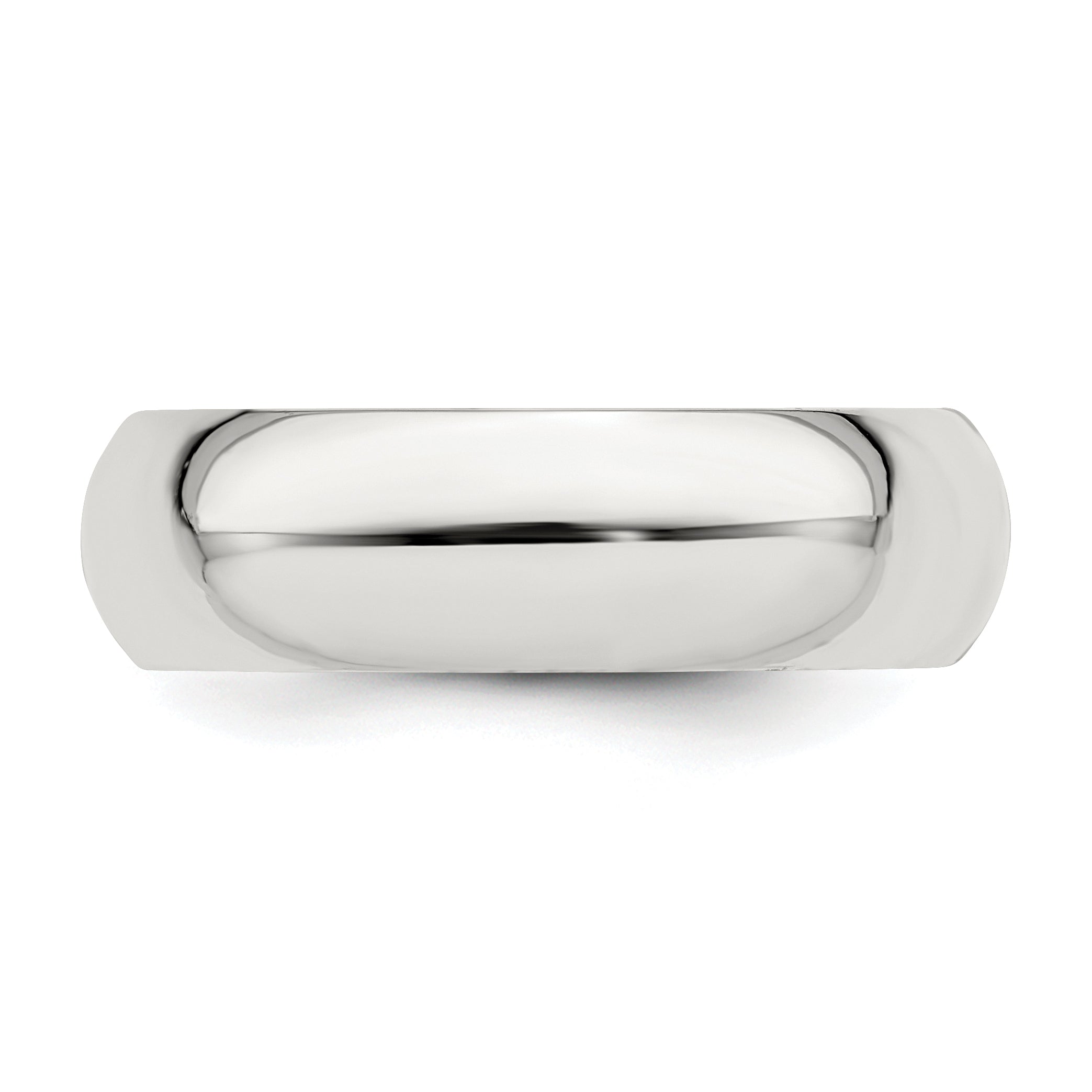 Sterling Silver 6mm Comfort Fit Band