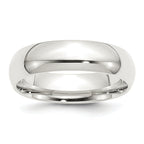 Sterling Silver 6mm Comfort Fit Band