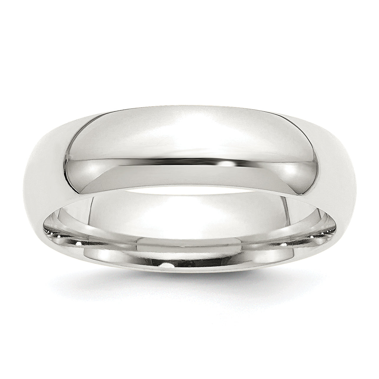 Sterling Silver 6mm Comfort Fit Band