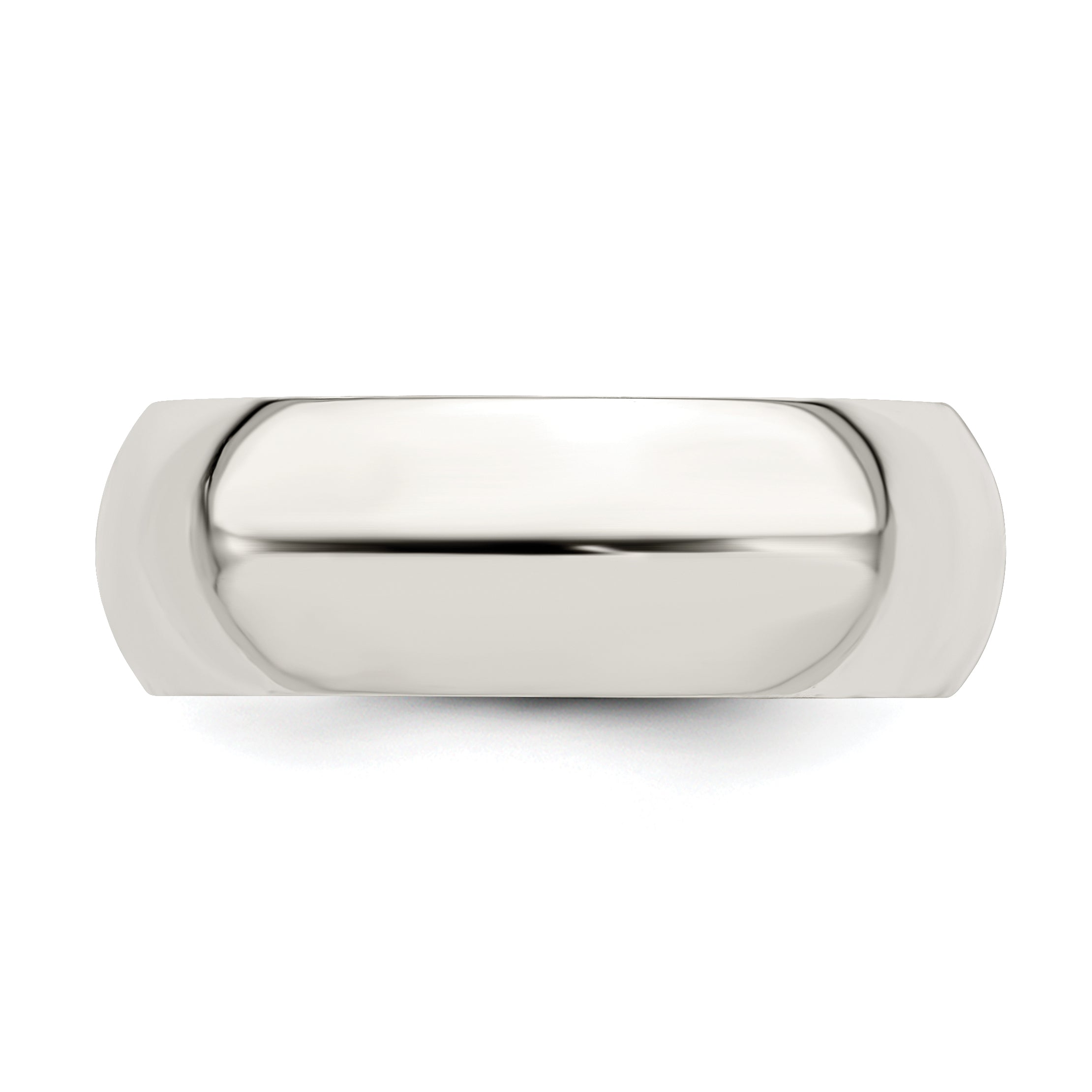 Comfort-Fit Wedding Band in Sterling Silver, 7mm Secondary image