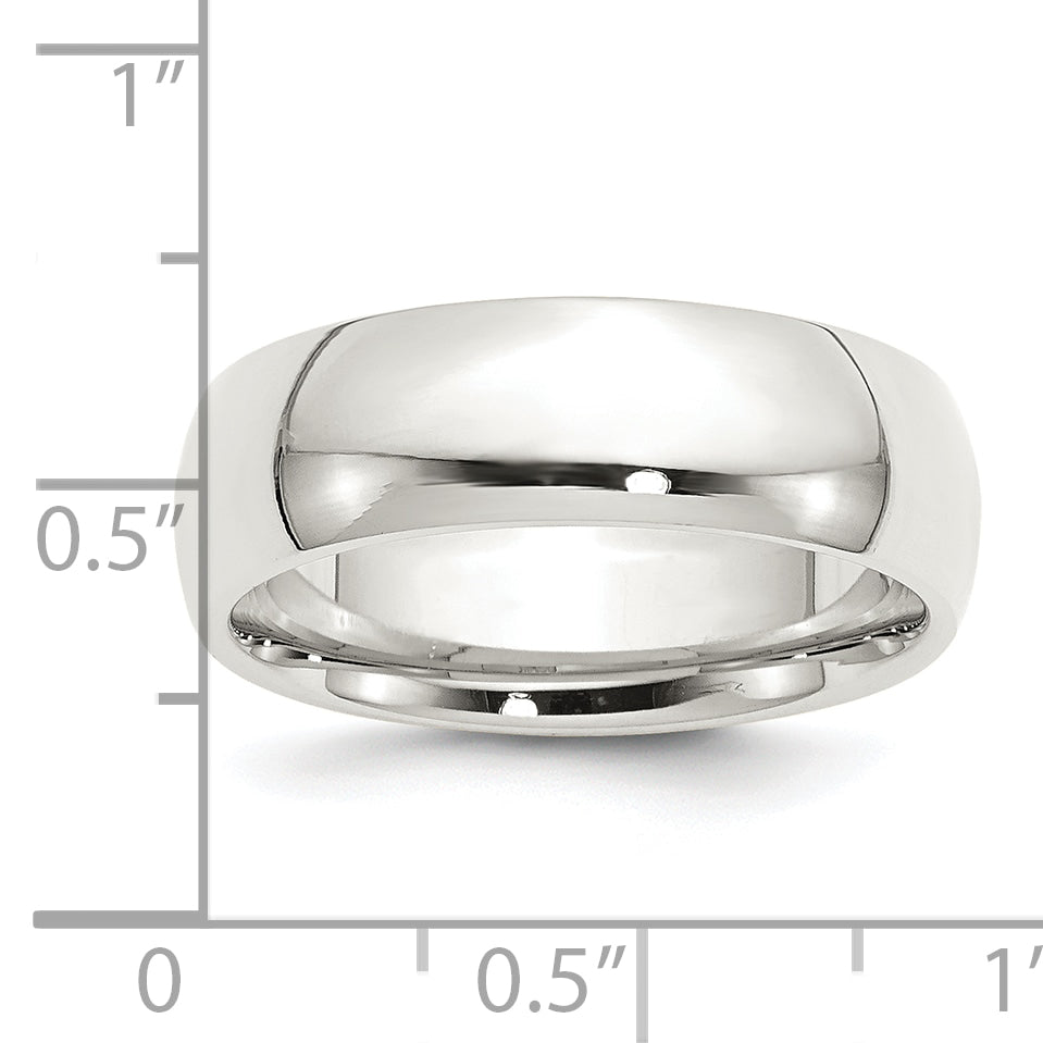 Sterling Silver 7mm Comfort Fit Band
