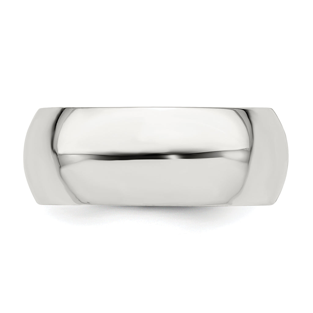 Sterling Silver 8mm Comfort Fit Band