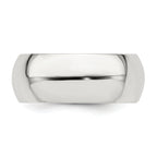 Sterling Silver 8mm Comfort Fit Band