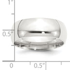 Sterling Silver 8mm Comfort Fit Band