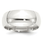 Sterling Silver 8mm Comfort Fit Band